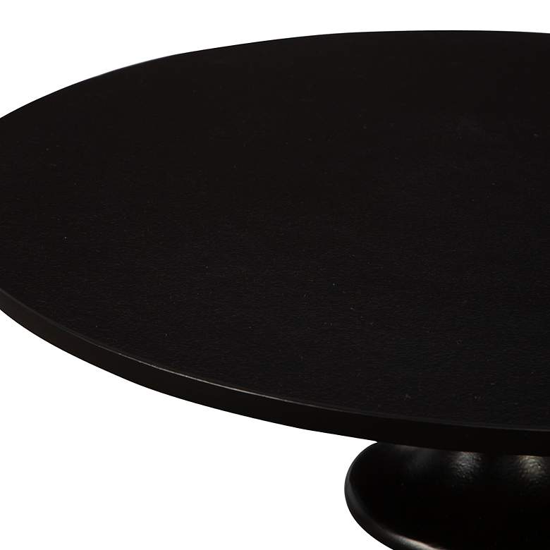 Image 4 Uttermost Flight 23 1/2" High Satin Black Aluminum Modern Accent Table more views