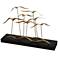 Uttermost Flock of Seagulls 24"W Gold and Black Sculpture