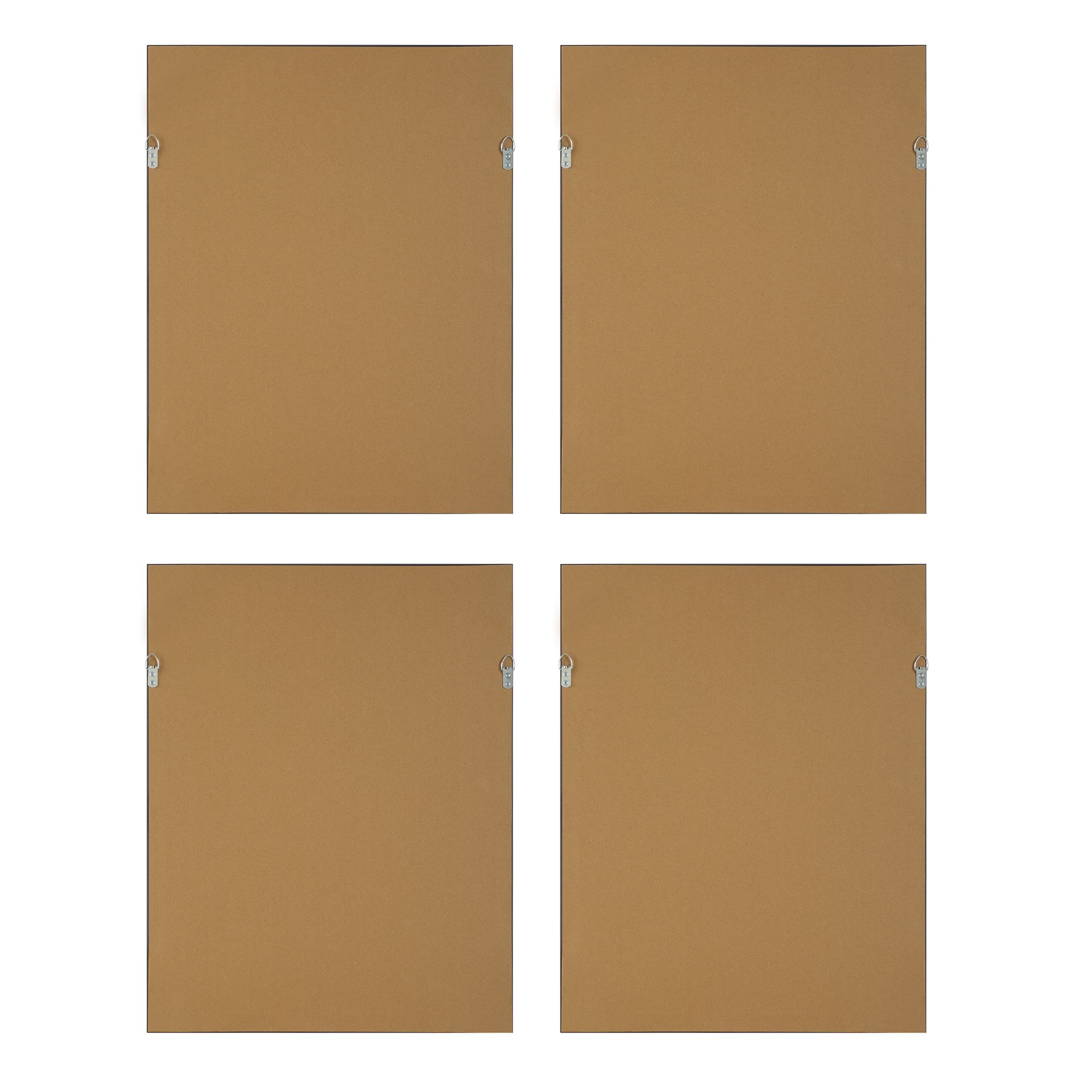 Uttermost Florals on Black 4-Piece Framed Prints