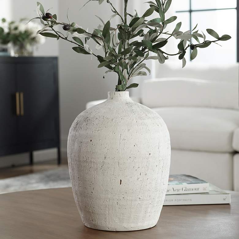Image 1 Uttermost Floreana 10.5" x 14" Ceramic Vase
