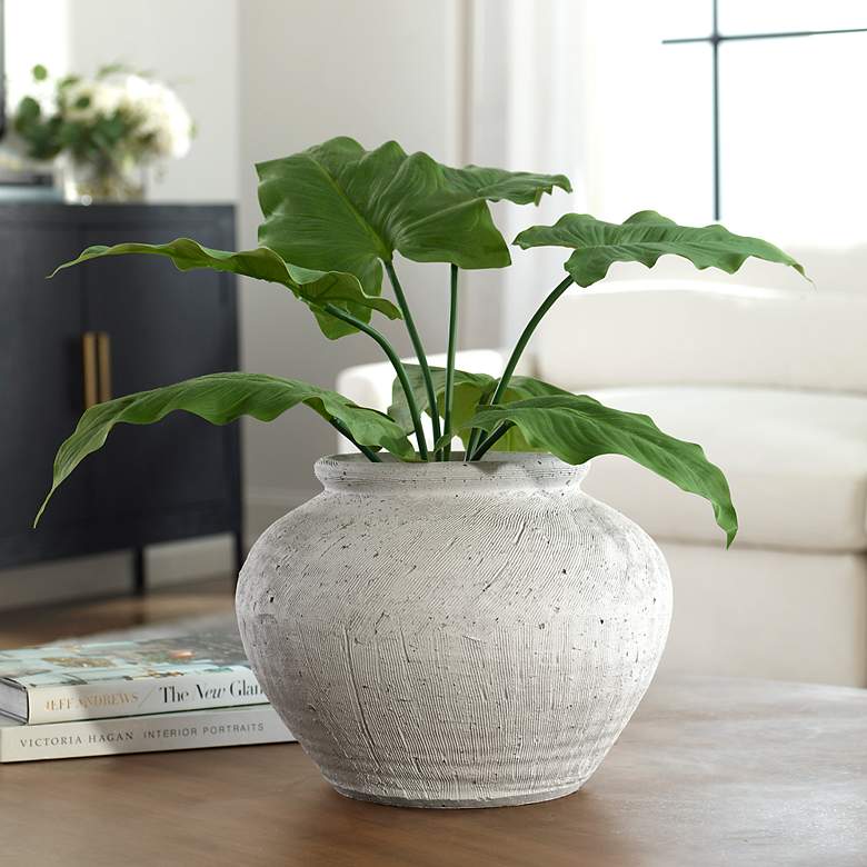 Image 3 Uttermost Floreana 12" Round Ceramic Vase more views