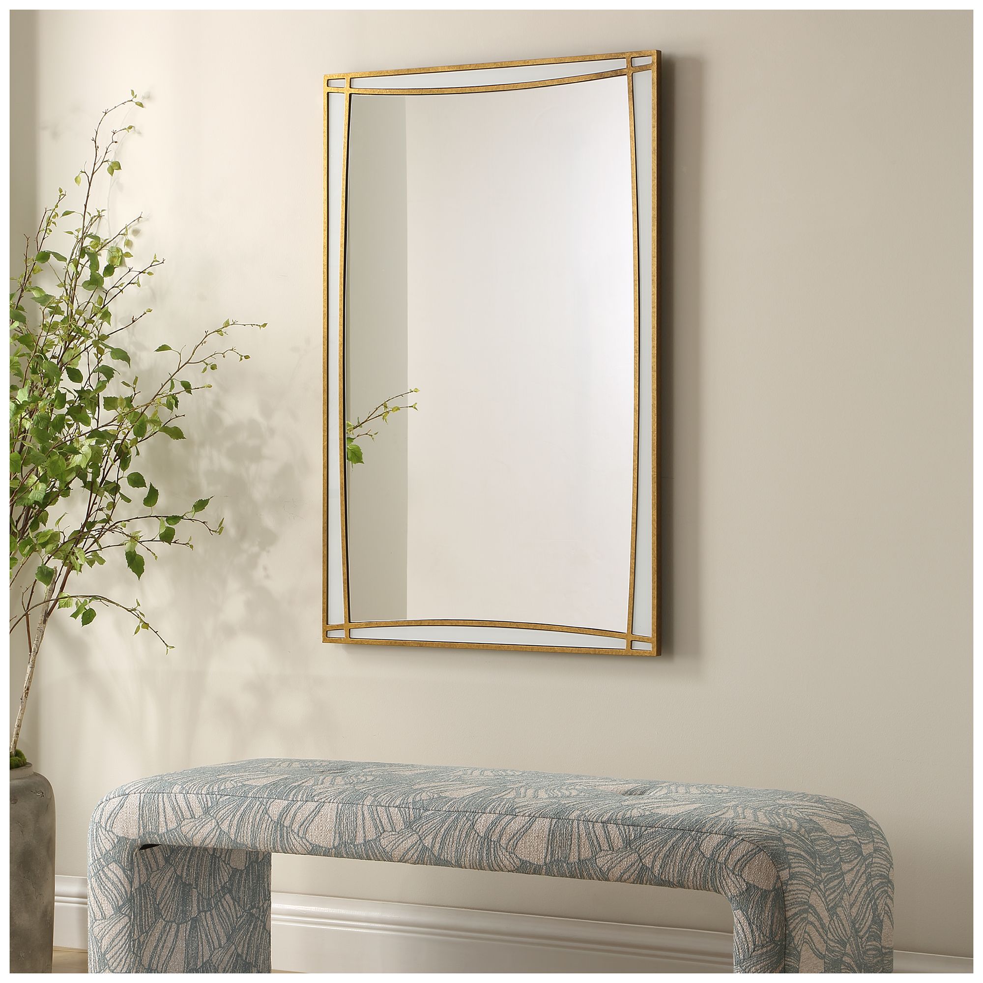 Image 3 Uttermost Florence Gold 29 3/4" x 45" Wall Mirror more views