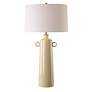 2_Uttermost Florero 32" Modern Pale Yellow Ceramic Table Lamp