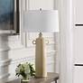 3_Uttermost Florero 32" Modern Pale Yellow Ceramic Table Lamp more views
