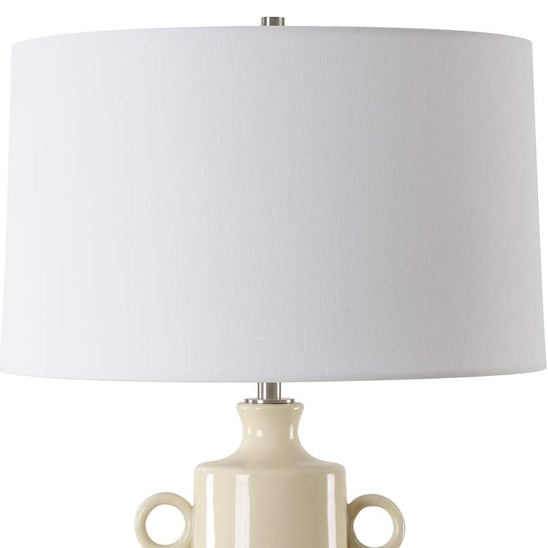 Image 5 Uttermost Florero 32" Modern Pale Yellow Ceramic Table Lamp more views