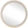 Uttermost Florian White 38 1/2" Round Wall Mirror