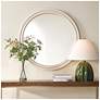1_Uttermost Florian White 38 1/2" Round Wall Mirror