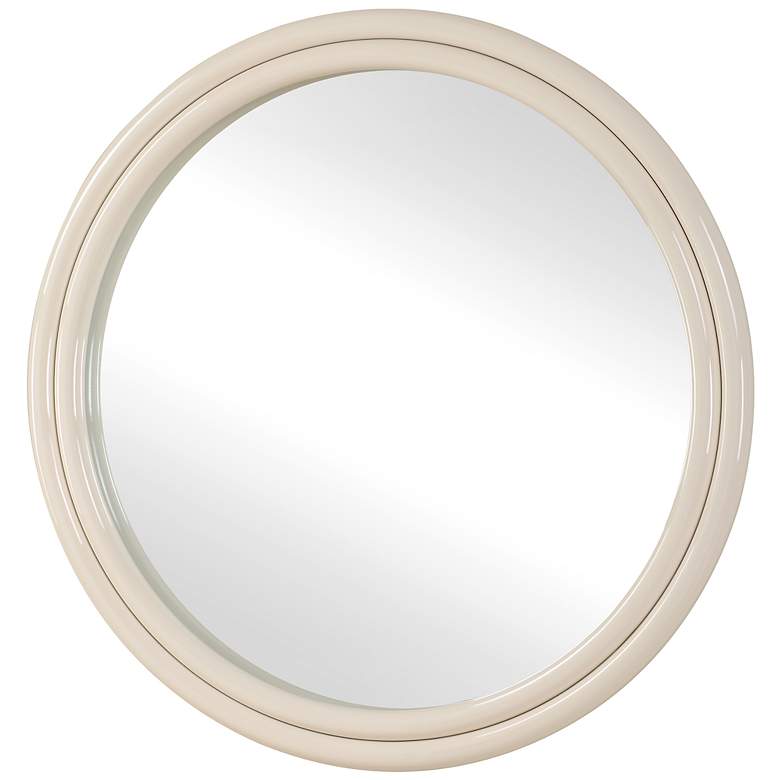 Image 4 Uttermost Florian White 38 1/2" Round Wall Mirror more views
