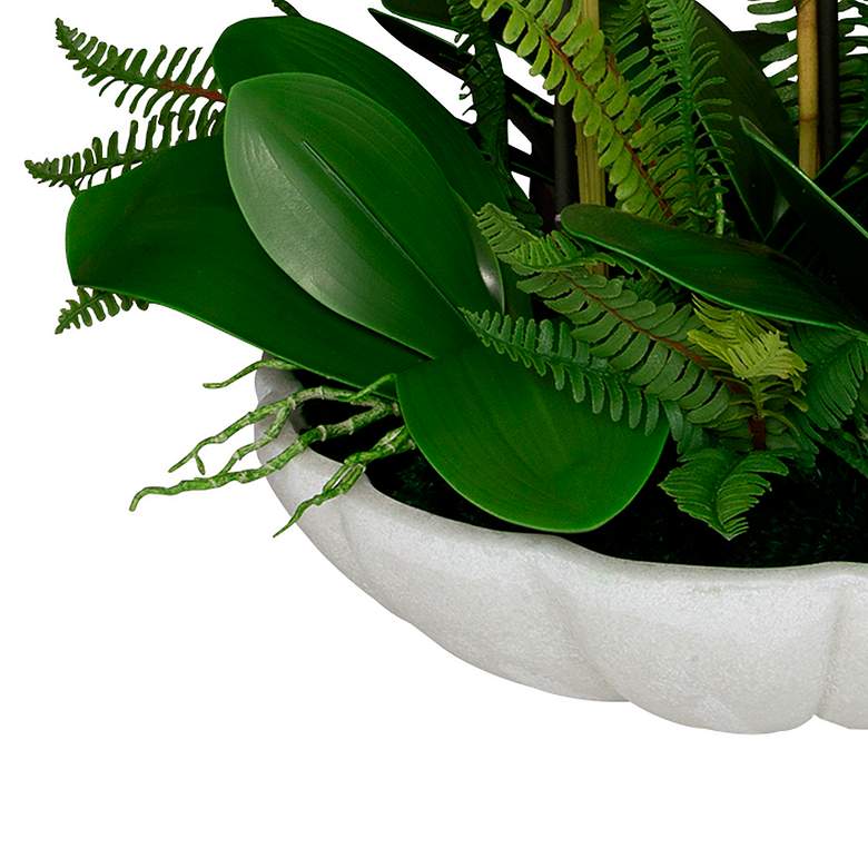 Image 3 Uttermost Flourish 33" Wide x 36" High Orchid Centerpiece more views