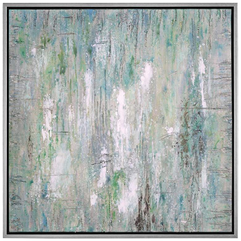 Image 1 Uttermost Flowing Along 42 inch Square Framed Canvas Wall Art