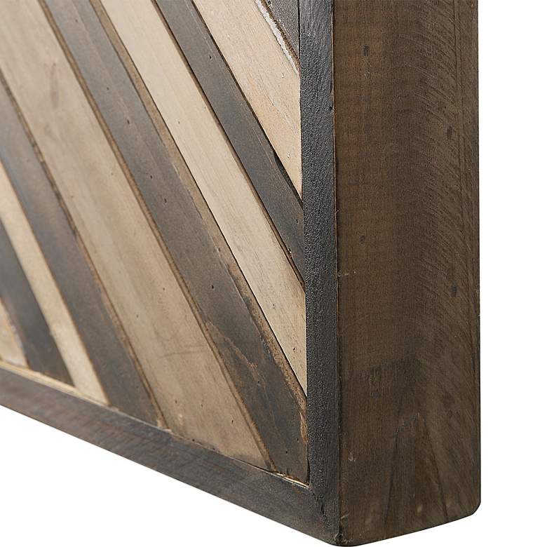 Image 4 Uttermost Floyd 40 1/2" High Geometric Wooden Wall Art more views