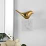 1_Uttermost Flying Solo 7" High Gold Bird Wall Decor