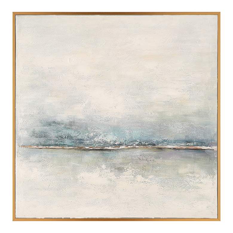 Image 2 Uttermost Foggy Morning 49 1/2" Hand Painted Canvas