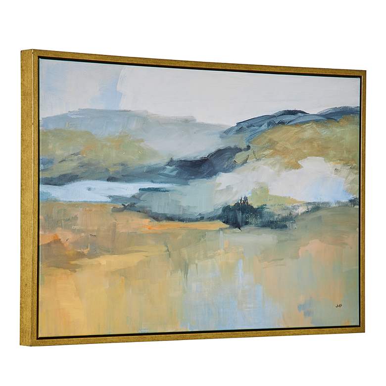 Image 5 Uttermost Folded Hills 37 1/2" Wide Framed Canvas Wall Art more views