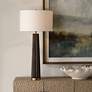 1_Uttermost Forage 31 1/2" Modern Dark Stain Oak Wood Table Lamp