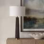 3_Uttermost Forage 31 1/2" Modern Dark Stain Oak Wood Table Lamp more views