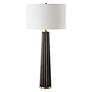 4_Uttermost Forage 31 1/2" Modern Dark Stain Oak Wood Table Lamp more views