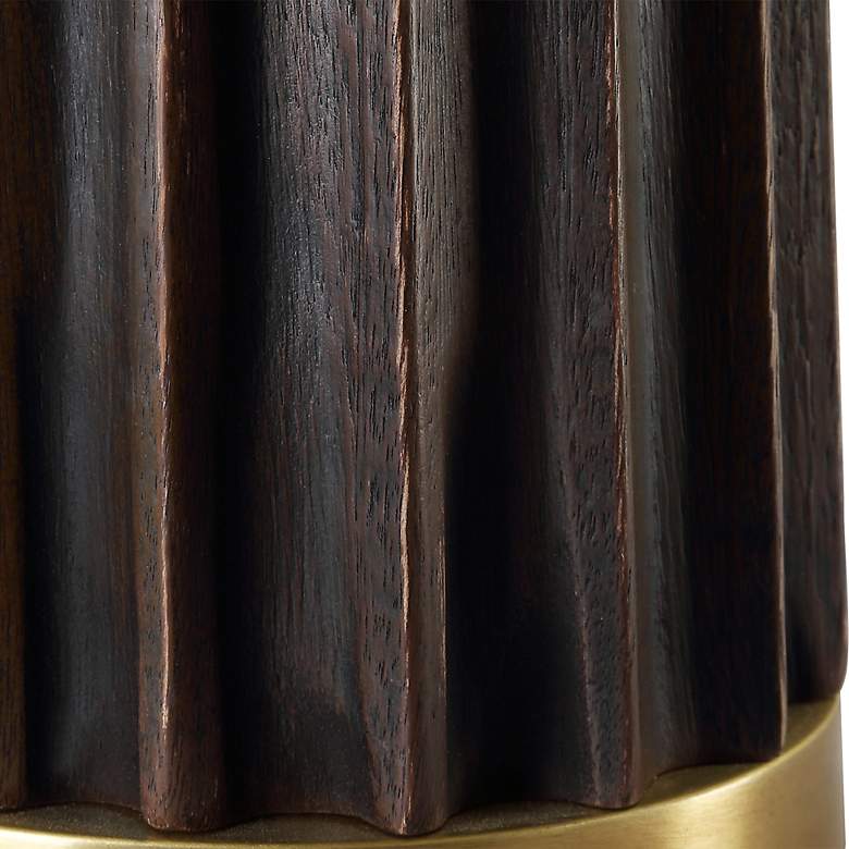 Image 7 Uttermost Forage 31 1/2" Modern Dark Stain Oak Wood Table Lamp more views