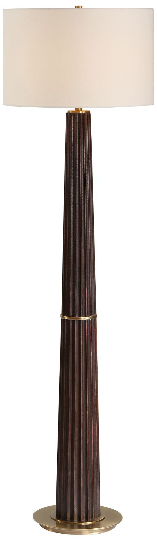 Image 2 Uttermost Forage 62 1/2" High Wood Floor Lamp