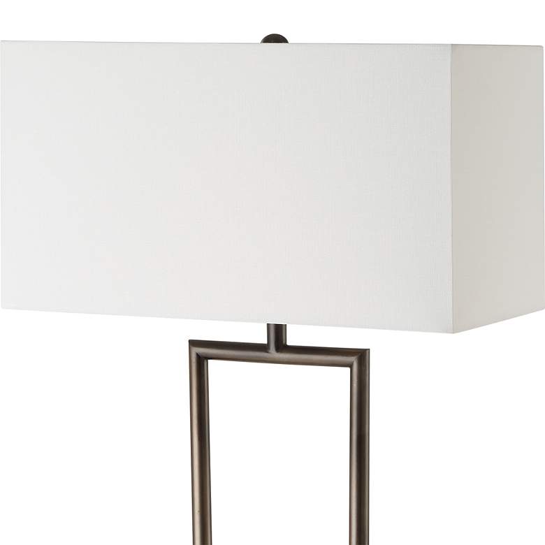 Image 3 Uttermost Fork In The Road 64" Modern Bronze Floor Lamp more views