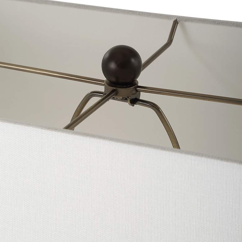 Image 4 Uttermost Fork In The Road 64" Modern Bronze Floor Lamp more views