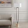 7_Uttermost Fork In The Road 64" Modern Bronze Floor Lamp more views