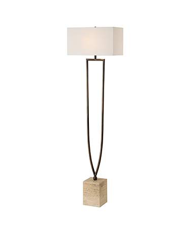 Uttermost Fork In The Road 64" Modern Bronze Floor Lamp
