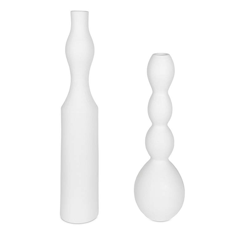 Image 1 Uttermost Forma White Earthenware 2-Piece Large Vase Set