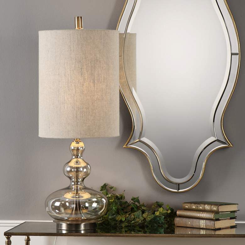 Image 3 Uttermost Formoso 32 3/4" High Apothecary Amber Glass Table Lamp more views