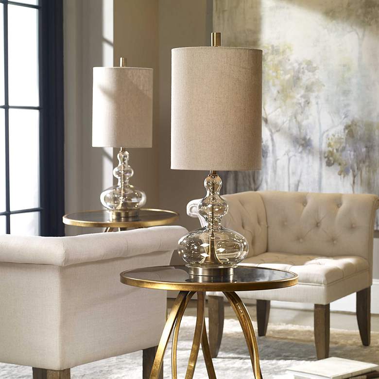 Image 4 Uttermost Formoso 32 3/4" High Apothecary Amber Glass Table Lamp more views