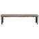 Uttermost Forsyth 81" Wide Gray Mahogany Outdoor Bench
