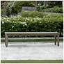 1_Uttermost Forsyth 81" Wide Gray Mahogany Outdoor Bench