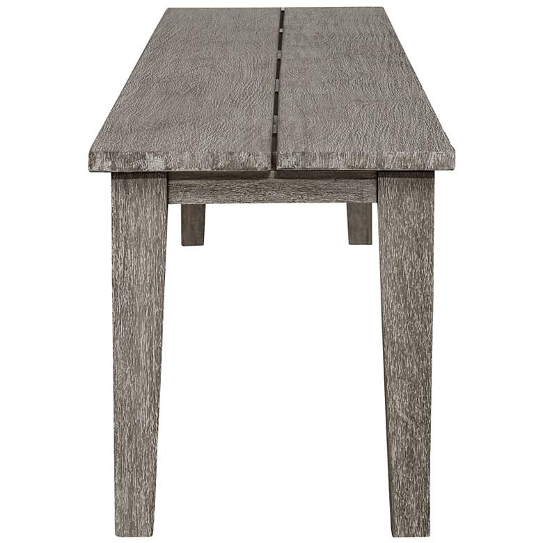 Image 6 Uttermost Forsyth 81" Wide Gray Mahogany Outdoor Bench more views