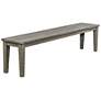 6_Uttermost Forsyth 81" Wide Gray Mahogany Outdoor Bench more views