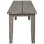 7_Uttermost Forsyth 81" Wide Gray Mahogany Outdoor Bench more views