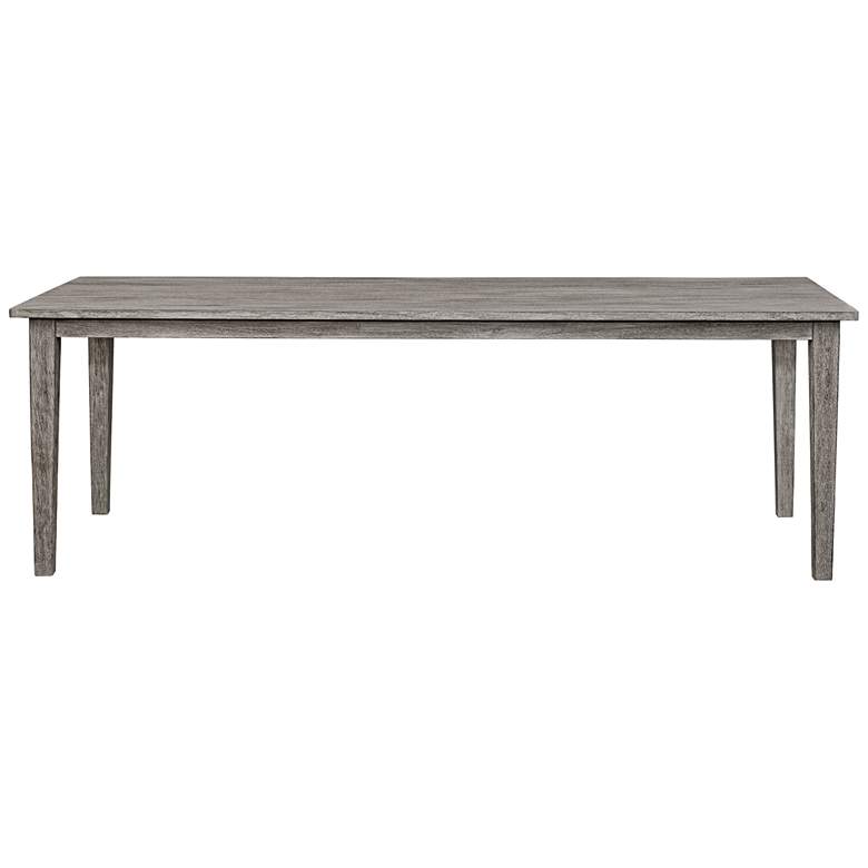 Image 1 Uttermost Forsyth 92" W Gray Mahogany Outdoor Dining Table