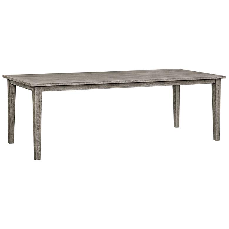 Image 5 Uttermost Forsyth 92" W Gray Mahogany Outdoor Dining Table more views