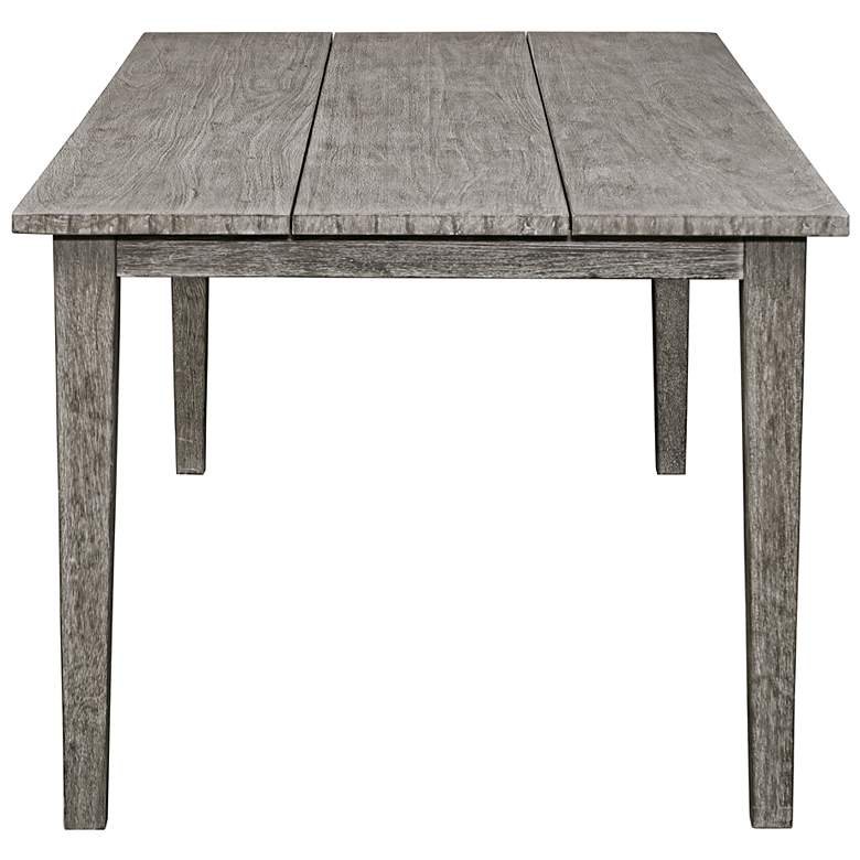 Image 6 Uttermost Forsyth 92" W Gray Mahogany Outdoor Dining Table more views