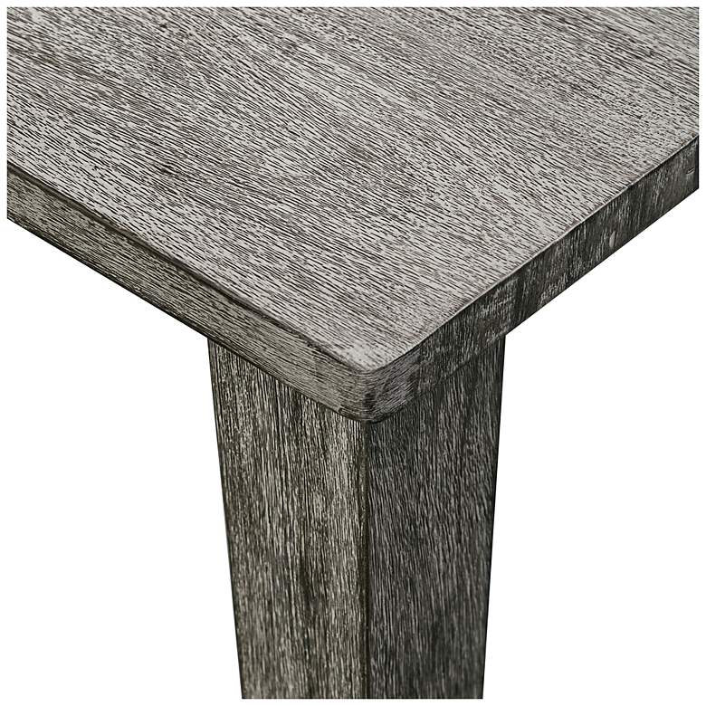 Image 7 Uttermost Forsyth 92" W Gray Mahogany Outdoor Dining Table more views
