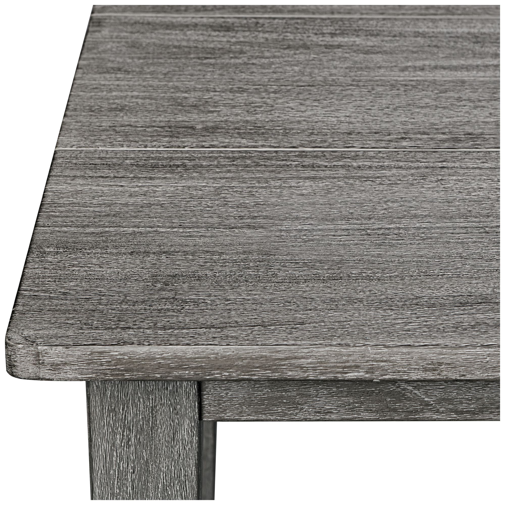 Uttermost Forsyth 92" W Gray Mahogany Outdoor Dining Table