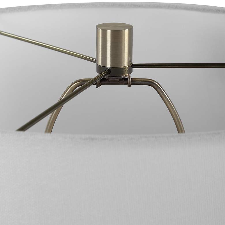 Image 6 Uttermost Foster Textured Black Glaze Ceramic Table Lamp more views