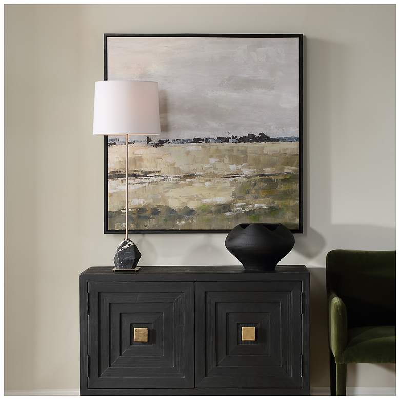 Image 1 Uttermost Fragment 40" Square Hand Painted Framed Canvas Wall Art