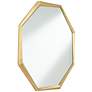 Uttermost Fran Shiny Gold Leaf 34" x 34" Octagon Wall Mirror