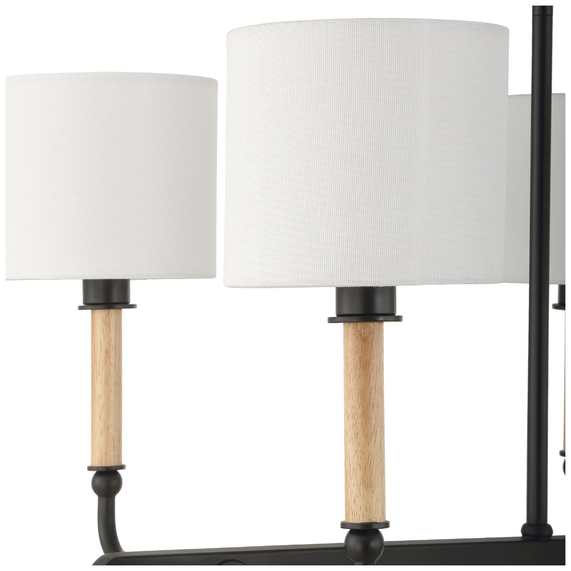 Image 7 Uttermost Franconia 48" Wide Black 8-Light Pendant more views