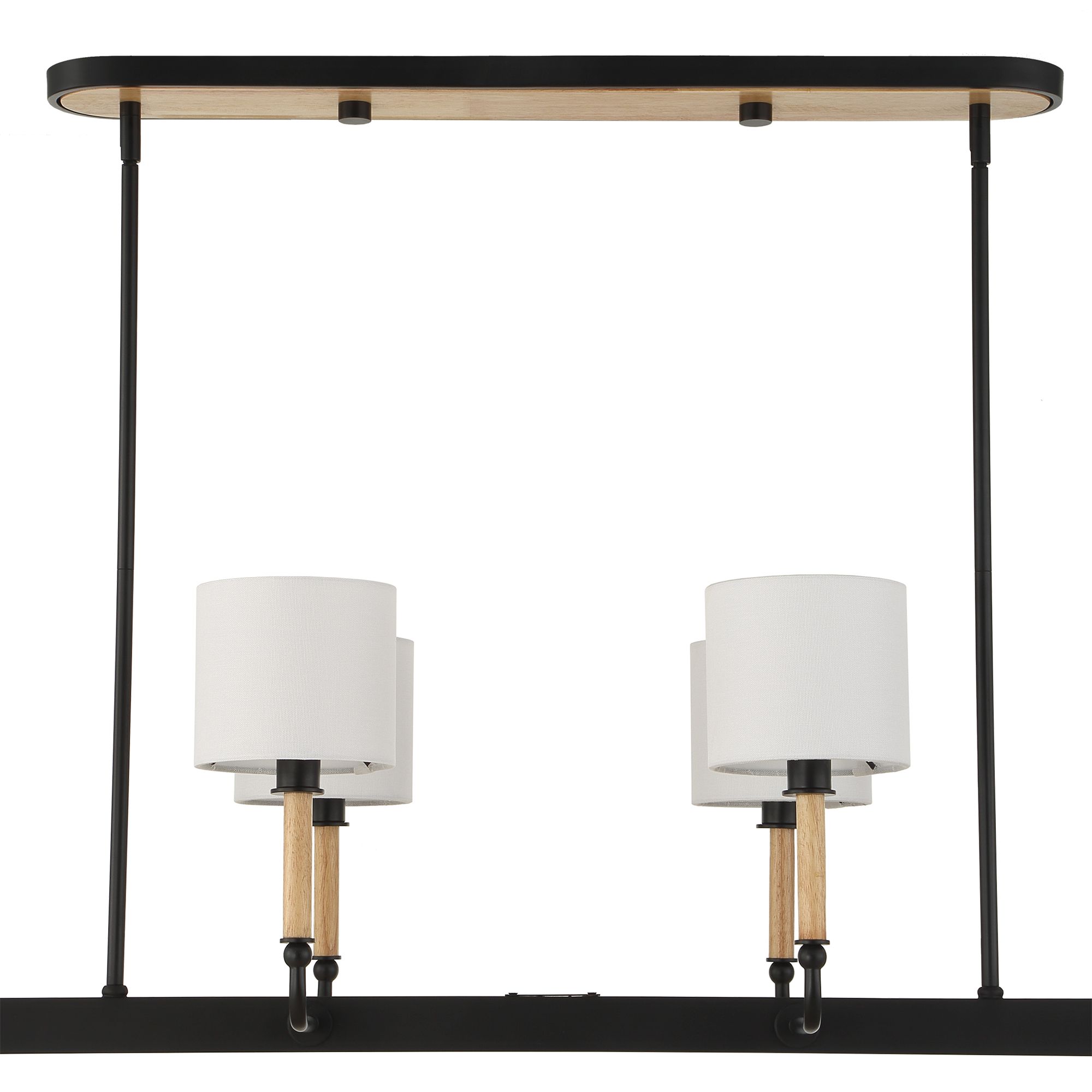 Uttermost Franconia 48" Wide Black 8-Light Pendant