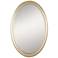 Uttermost Franklin Antique Silver 21" x 32" Oval Wall Mirror