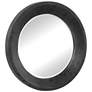 Uttermost Frazier Dark Gray 40" Round Oversized Wall Mirror