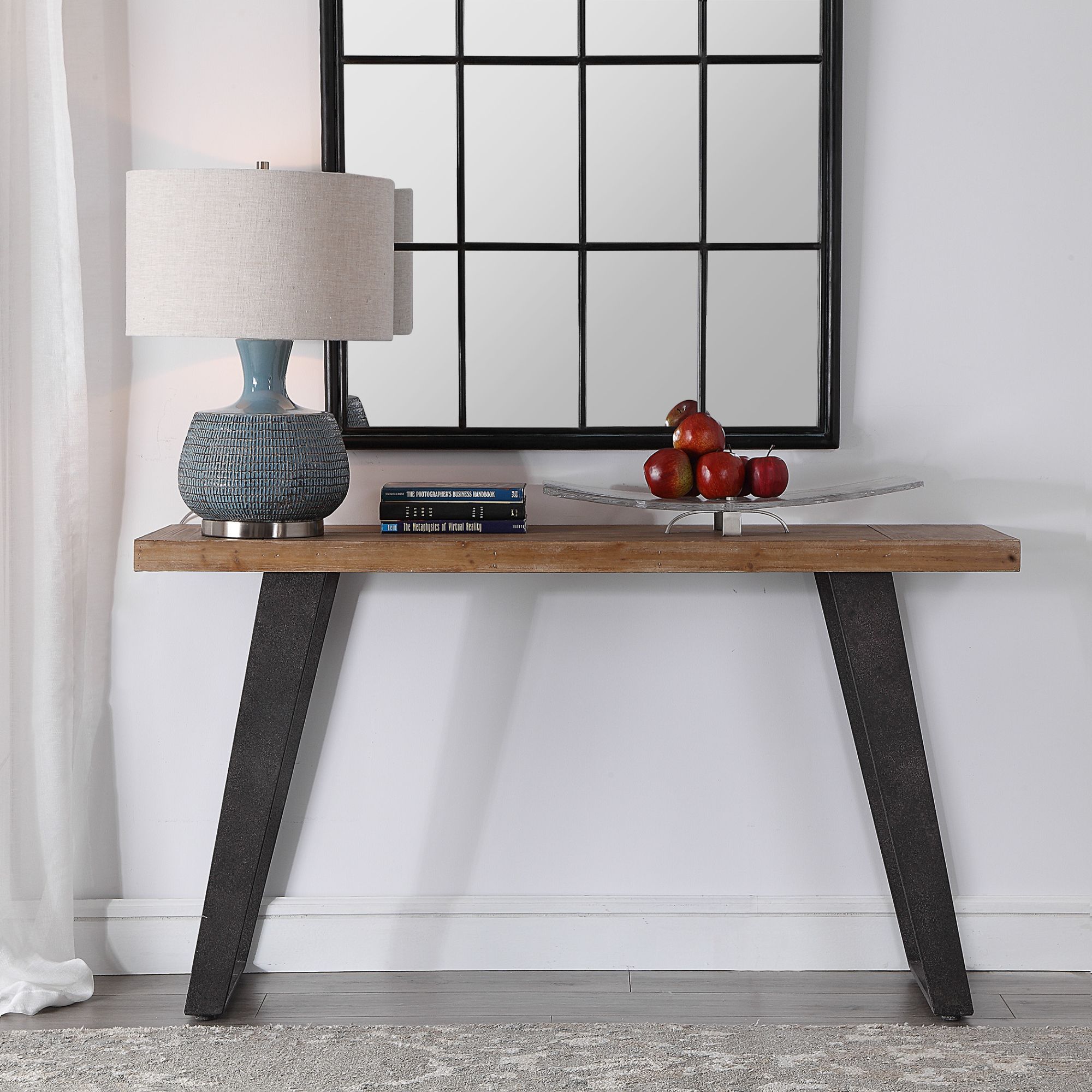 Image 3 Uttermost Freddy Weathered Console Table more views