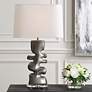 3_Uttermost Free Flowing 28 1/2" Silver Table Lamp more views