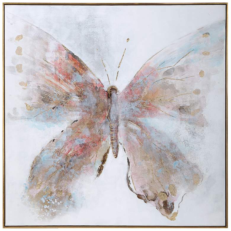 Image 2 Uttermost Free Flying 51" Square Framed Canvas Wall Art